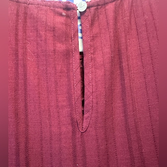 Universal Thread Red Pleated Maxi Dress Sleeveless Square Neck with pockets!!! - Picture 5 of 9